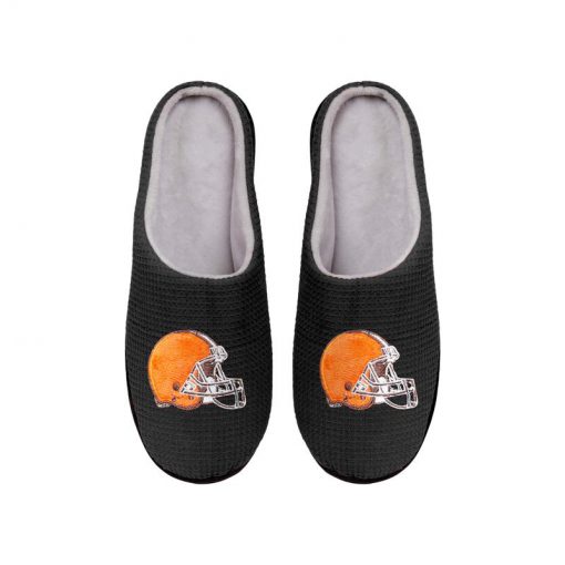 cleveland browns football full over printed slippers 4