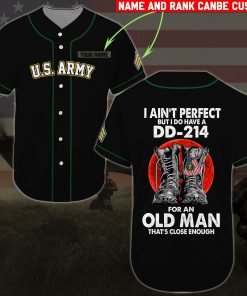 custom name united states army i aint perfect but i do have a dd 214 baseball shirt 5