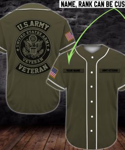 custom name united states army veteran camo full printing baseball shirt 3