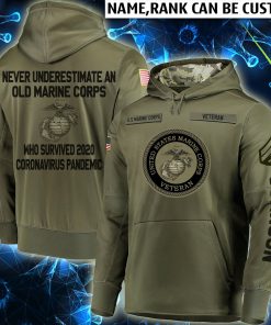 custom name united states marine corps veteran all over printed shirt 4