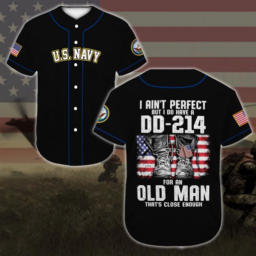 custom name united states navy veteran boots all over printed baseball shirt 3