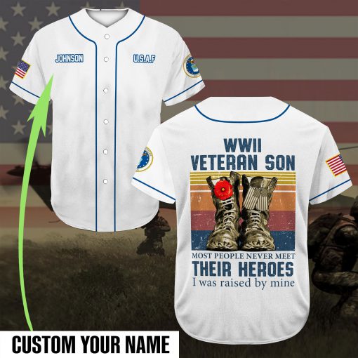 custom name veteran son most people never meet their heroes full printing baseball shirt 3