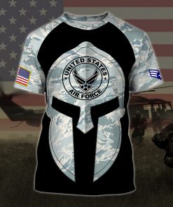 custom your name united states air force all over printed tshirt