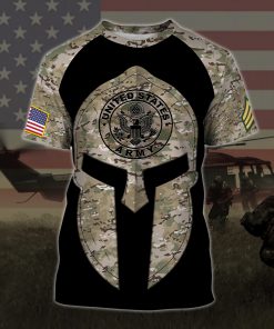 custom your name united states army all over printed tshirt