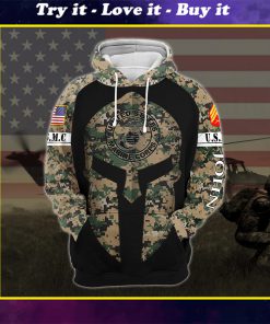 custom your name united states marine corps all over printed shirt