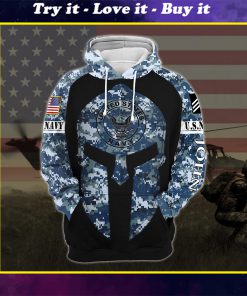 custom your name united states navy warrior camo all over printed shirt