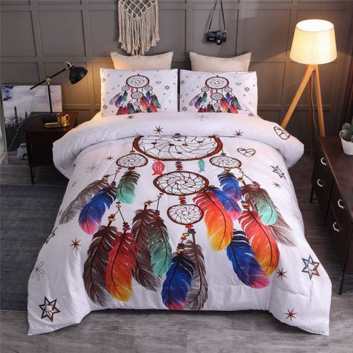 dreamcatcher colorful all over printed bedding set 3