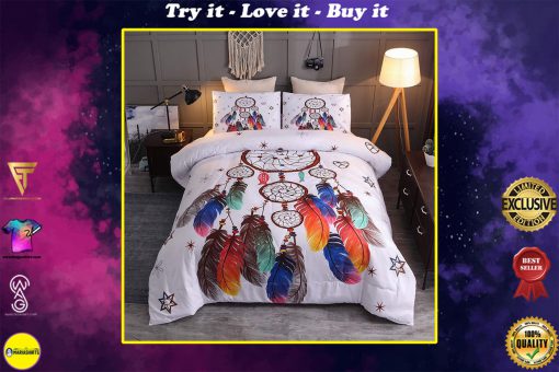 dreamcatcher colorful all over printed bedding set