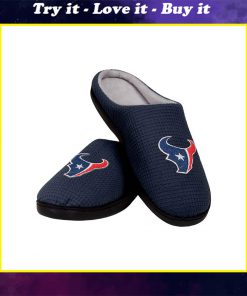 houston texans football team full over printed slippers