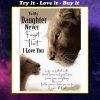 lion to my daughter i love you love mom poster