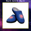 major league baseball chicago cubs full over printed slippers