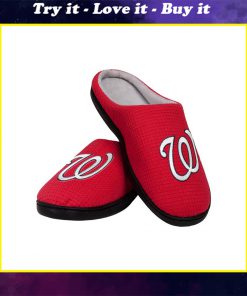 major league baseball washington nationals full over printed slippers