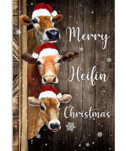 merry heifin christmas time poster 2