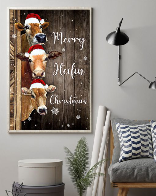 merry heifin christmas time poster 3