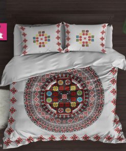 mexican folk all over printed bedding set 2