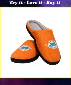 miami dolphins football team full over printed slippers
