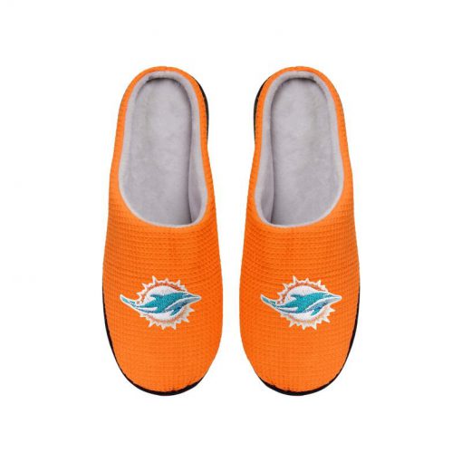 miami dolphins football team full over printed slippers 4