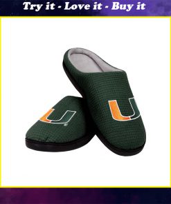 miami hurricanes football full over printed slippers