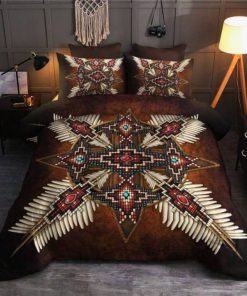 native american american indiansall over printed bedding set 3