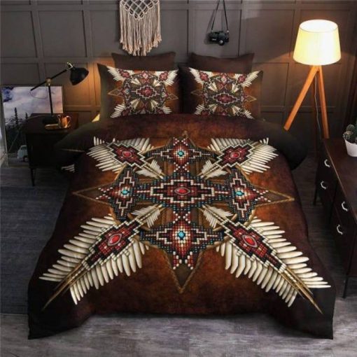 native american american indiansall over printed bedding set 4