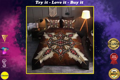 native american american indiansall over printed bedding set