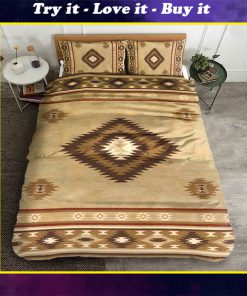 native american symbols vintage all over printed bedding set