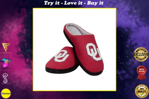 oklahoma sooners football full over printed slippers