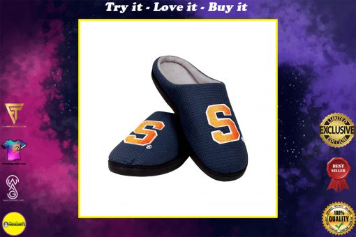 syracuse orange mens basketball full over printed slippers