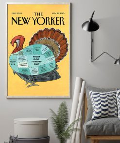 the new yorker turkey vintage poster 3