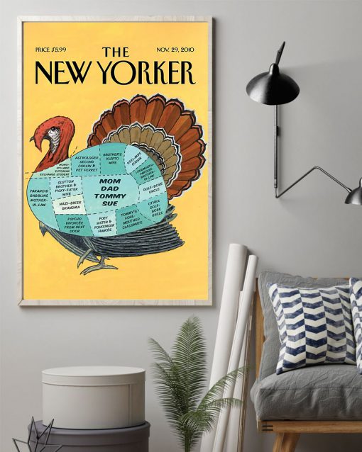 the new yorker turkey vintage poster 3