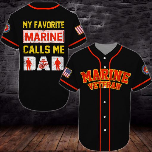 united states marine corps veteran all over printed baseball shirt 2