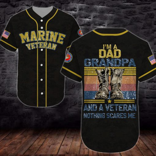 united states marine corps veteran boots im a dad all over printed baseball shirt 2