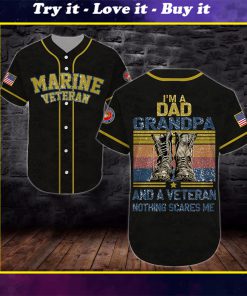 united states marine corps veteran boots im a dad all over printed baseball shirt