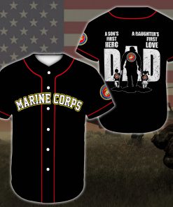 united states marine corps veteran dad all over printed baseball shirt 3