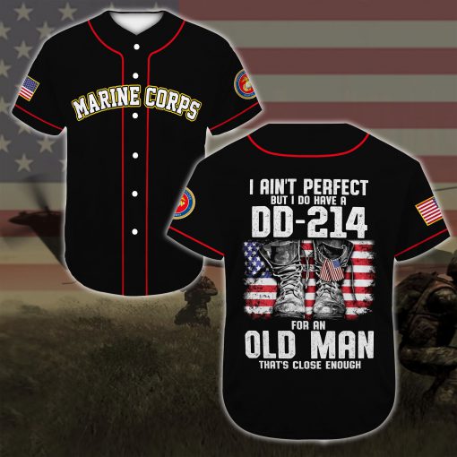 united states marine corps veteran i aint perfect but i do have a dd 214 baseball shirt 2