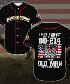 united states marine corps veteran i aint perfect but i do have a dd 214 baseball shirt 3