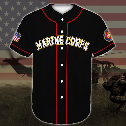 united states marine corps veteran veteran boots all over printed baseball shirt 4