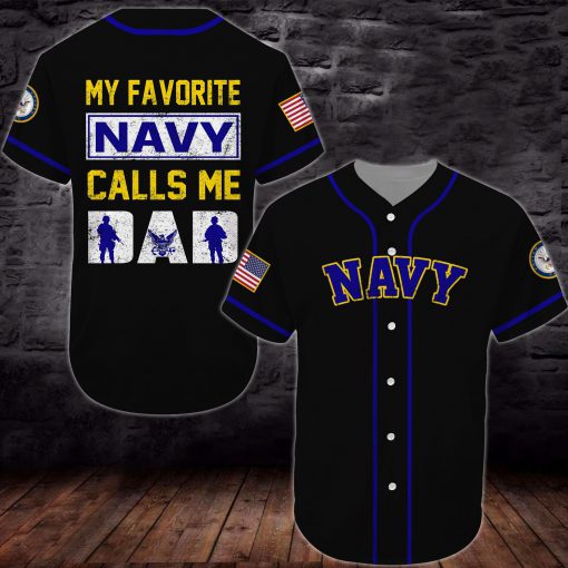 united states my favorite navy calls me all over printed baseball shirt 2