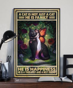 vintage a cat is not just a cat he is sanity he is happiness he is teacher he is therapist poster 5