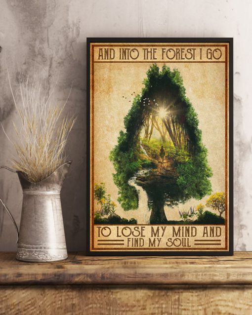 vintage camping into the forest i go to lose my mind and find soul poster 4