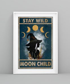 vintage stay wild moon child witch lady poster 4