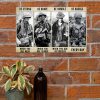 vintage vietnam veteran be strong be brave be humble be badass poster 5