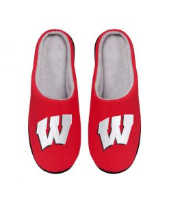 wisconsin badgers football full over printed slippers 5
