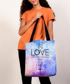 God i fell in love with the man who died for me tote bag 5
