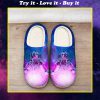 astronaut space galaxy colorful all over printed slippers