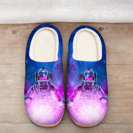 astronaut space galaxy colorful all over printed slippers 2