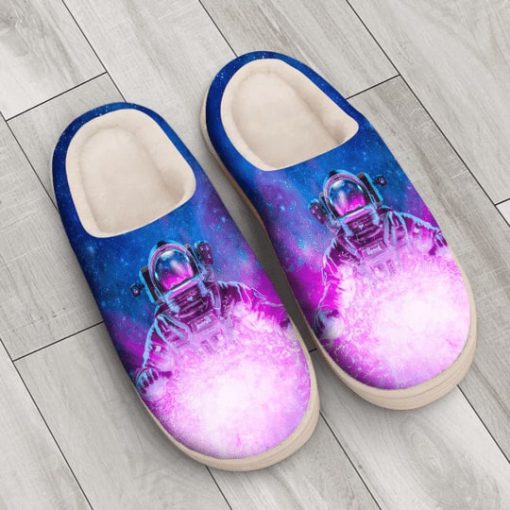 astronaut space galaxy colorful all over printed slippers 3