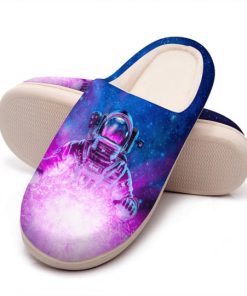 astronaut space galaxy colorful all over printed slippers 5