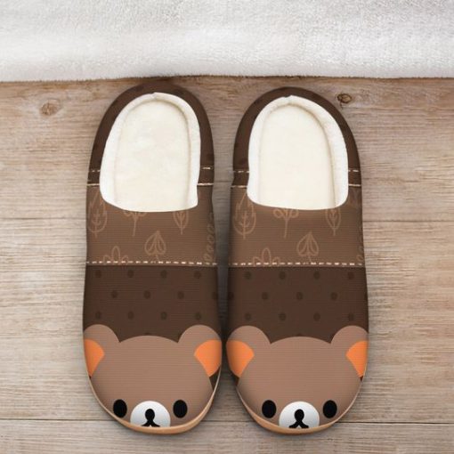 baby bear face all over printed slippers 2