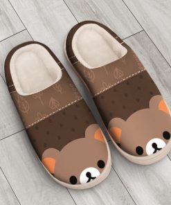 baby bear face all over printed slippers 3